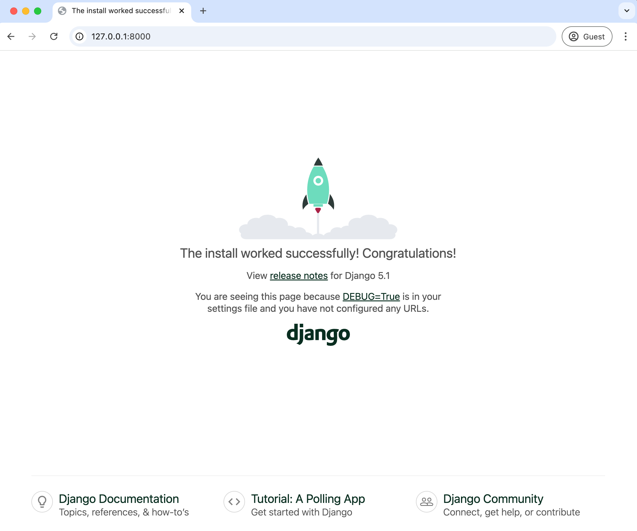 Django Welcome Page