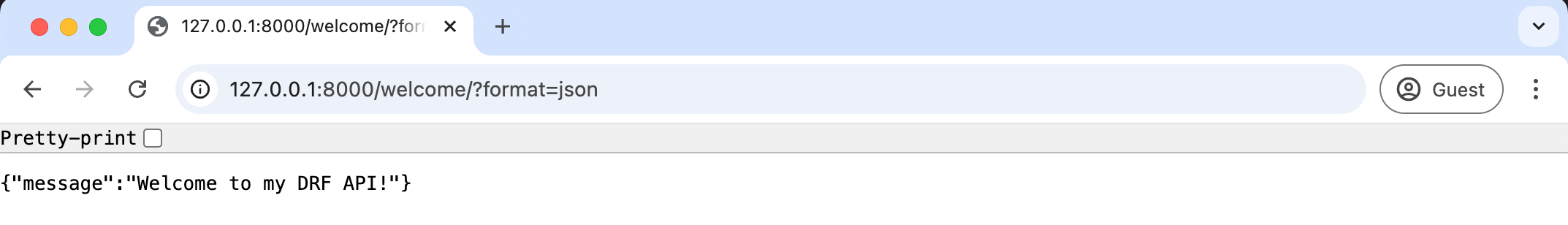 JSON Response Page